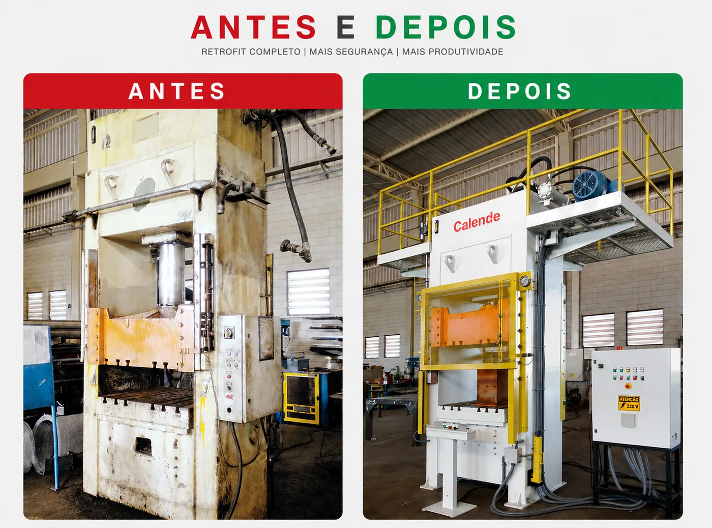 Antes e Depois — Retrofit Completo